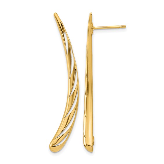 Leslie's 14k Polished Post Drop Earrings