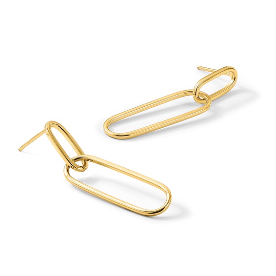 Leslie's 14k Polished Post Drop Earrings
