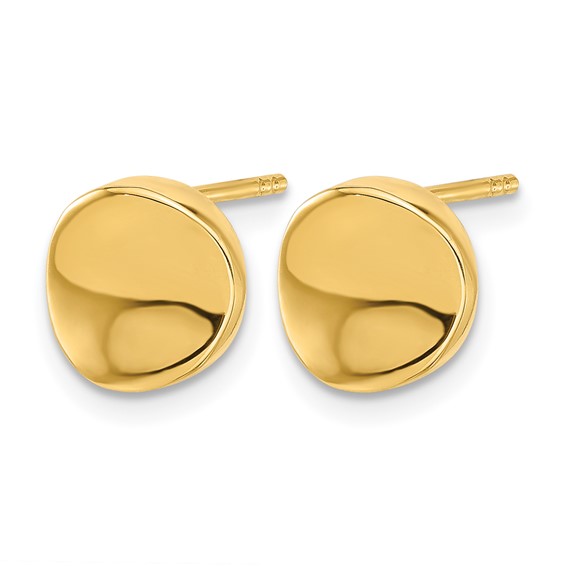Leslie's Gold Polished Post Earrings