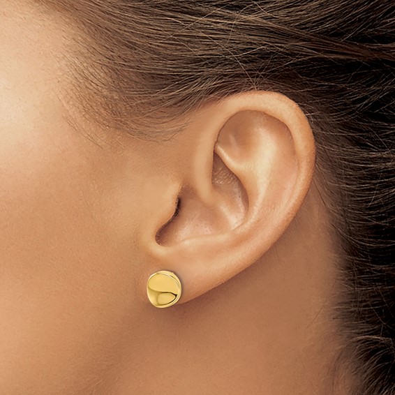 Leslie's Gold Polished Post Earrings