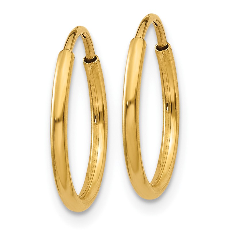 14k 1.00mm Endless Hoop Earring