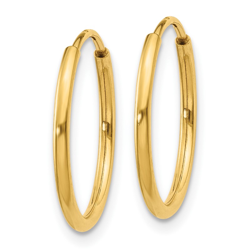 14k 1.00mm Endless Hoop Earring