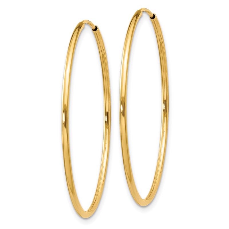 14k 1.00mm Endless Hoop Earring