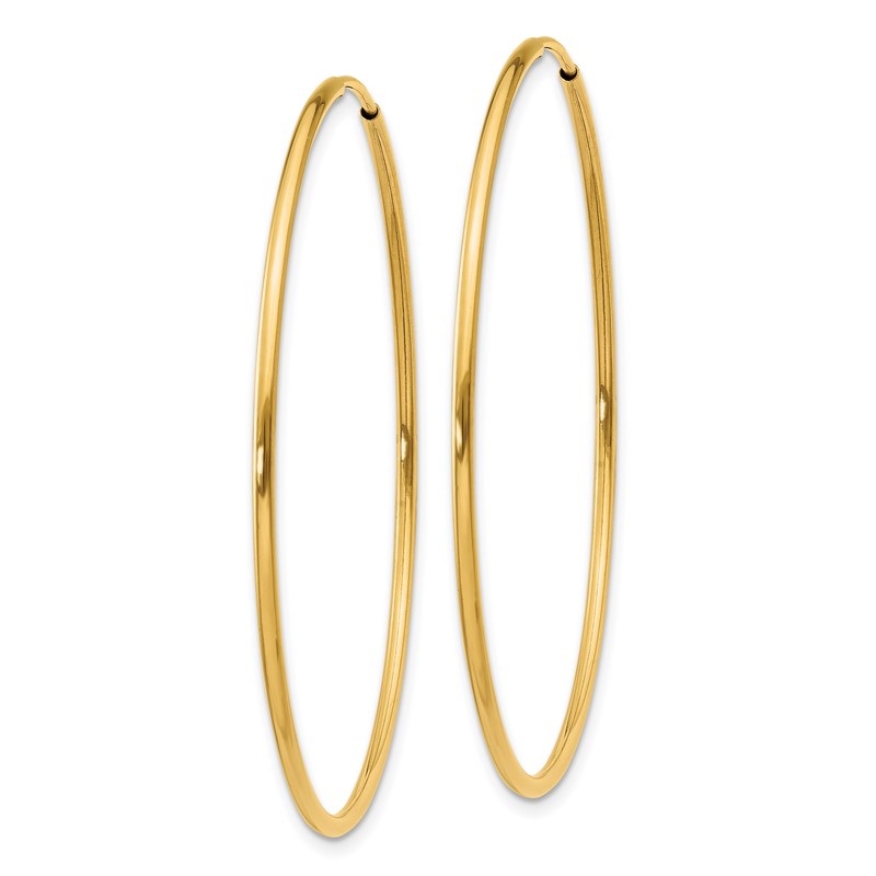 14k 1.00mm Endless Hoop Earring