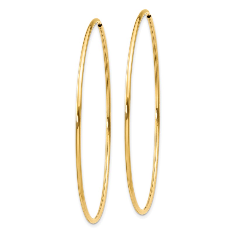14k 1.00mm Endless Hoop Earring