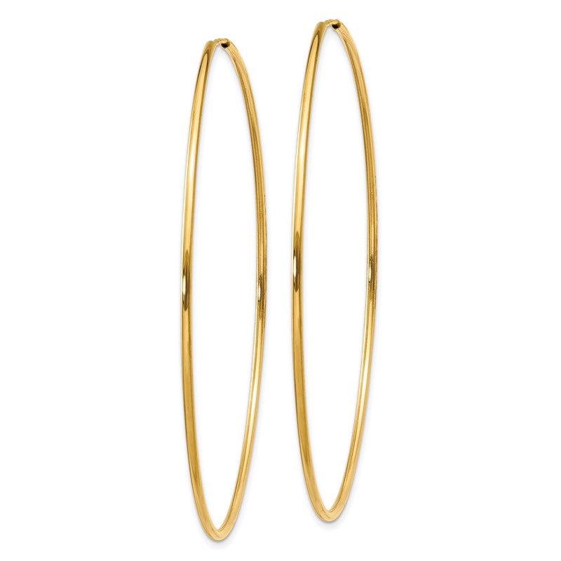 14k 1.00mm Endless Hoop Earring