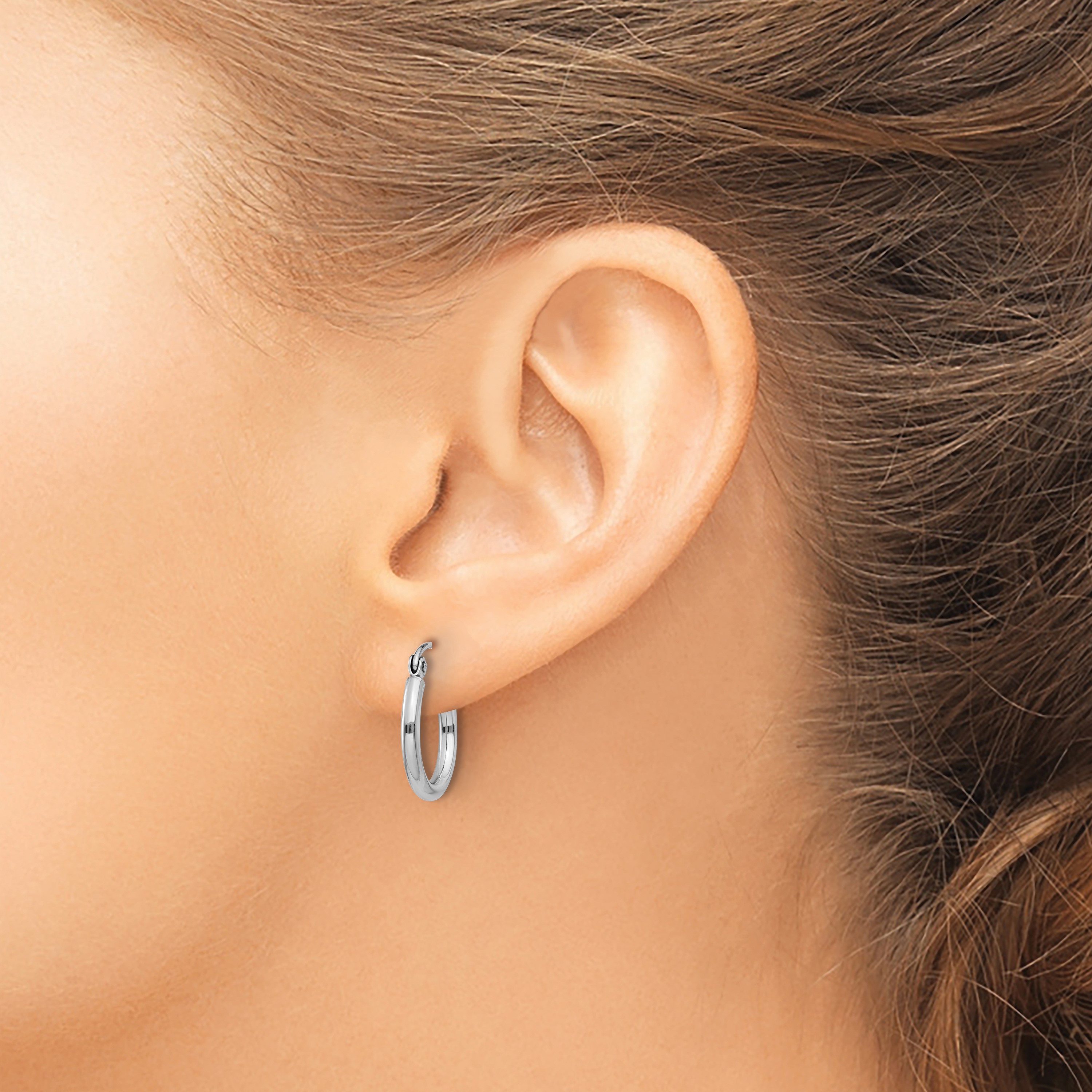Polished Gold Hoop Earrings