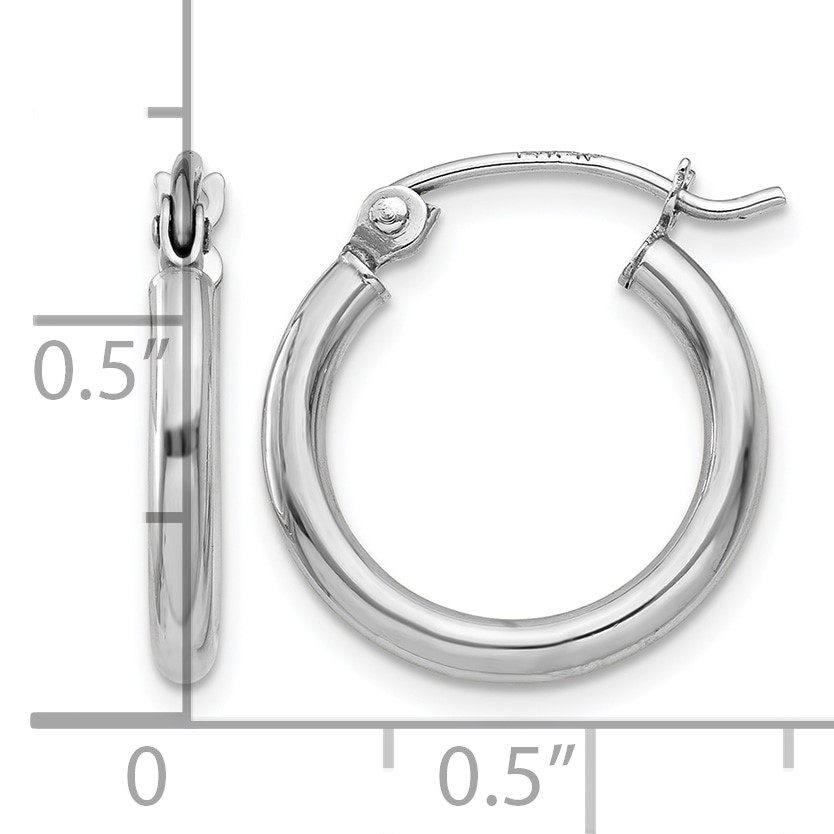 Polished Gold Hoop Earrings