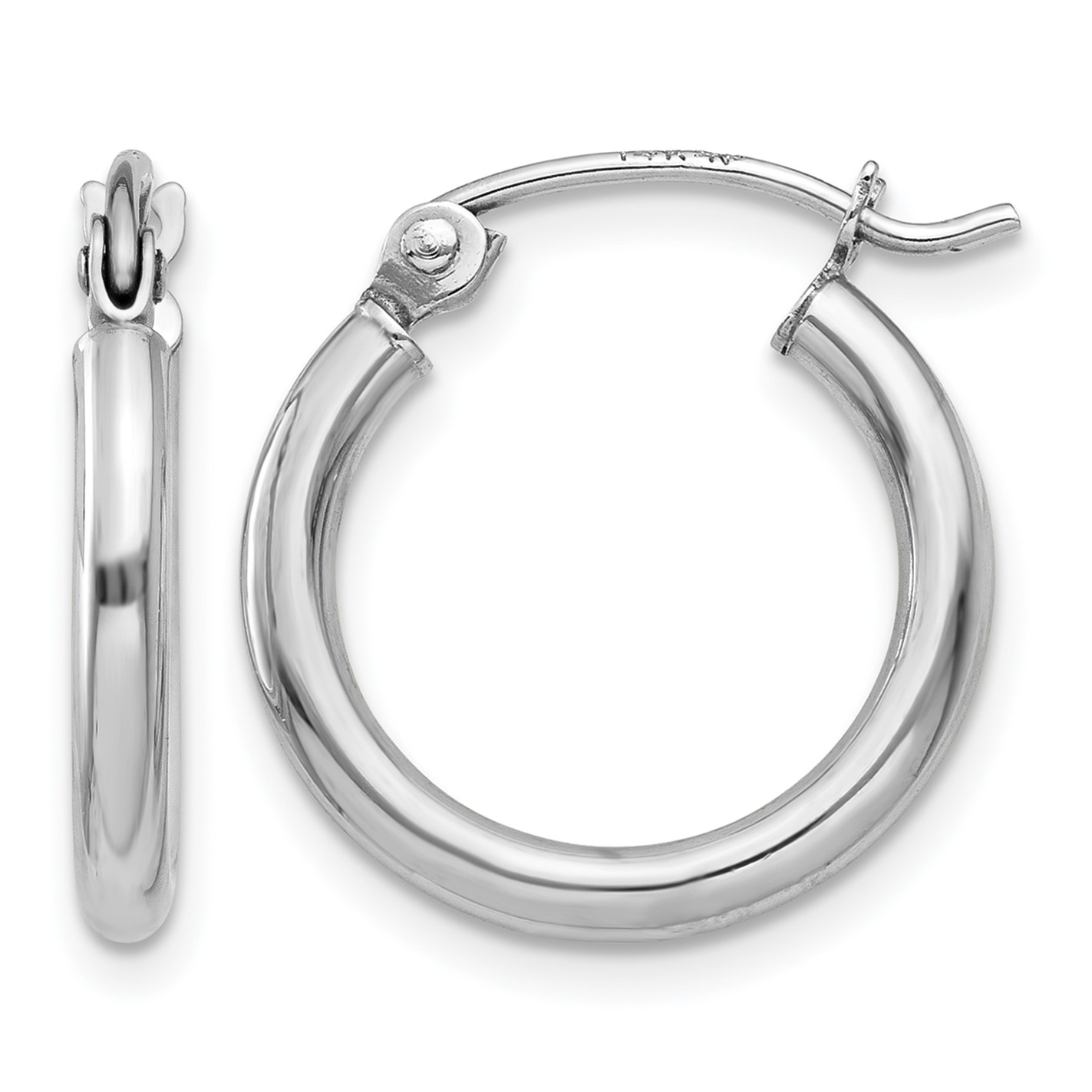 Polished Gold Hoop Earrings