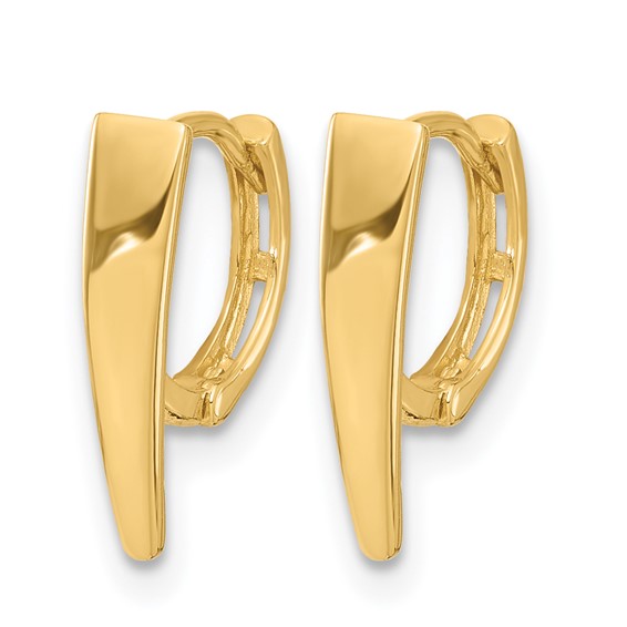 Leslie's 14K Polished Hinged Hoop Earrings