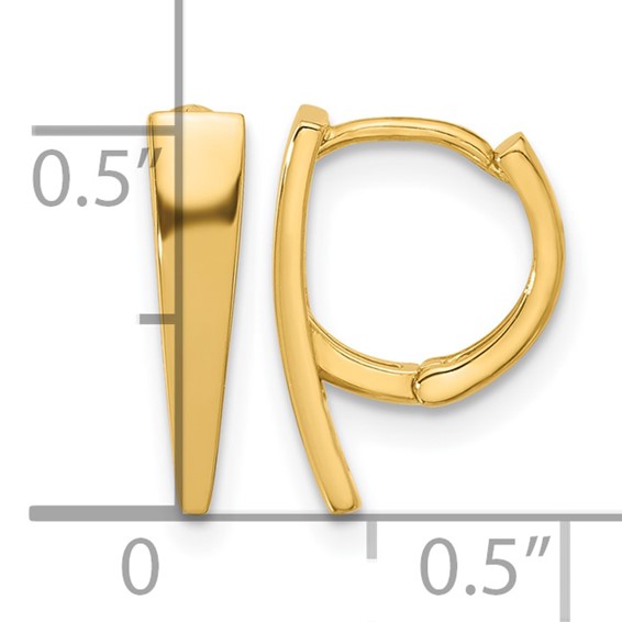 Leslie's 14K Polished Hinged Hoop Earrings