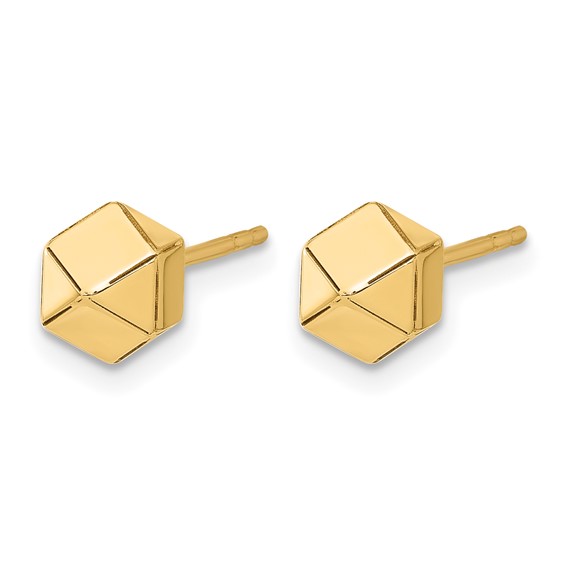 Leslie's Gold Polished Post Earrings