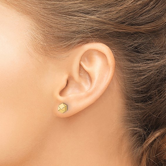 Leslie's Gold Polished Post Earrings