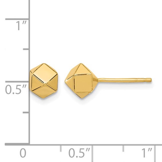 Leslie's Gold Polished Post Earrings