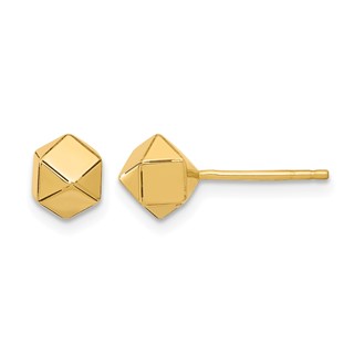 Leslie's Gold Polished Post Earrings