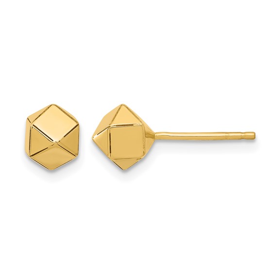 Leslie's Gold Polished Post Earrings