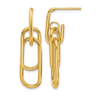 Leslie's 14K Polished Post Dangle Earrings