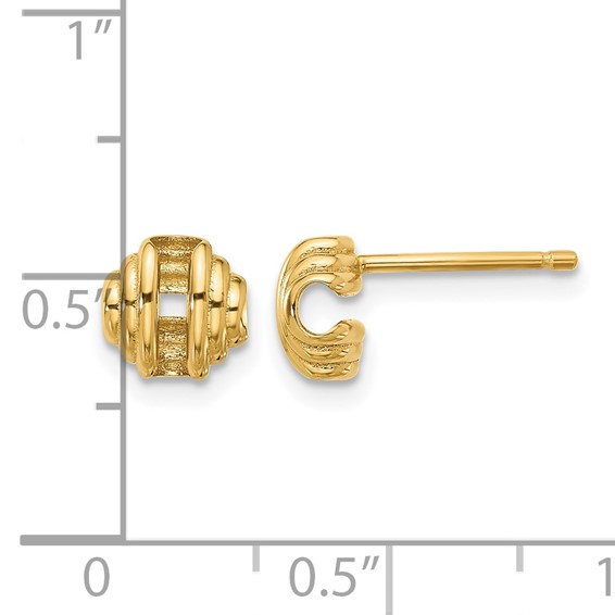 Leslie's 14K Polished Post Earrings