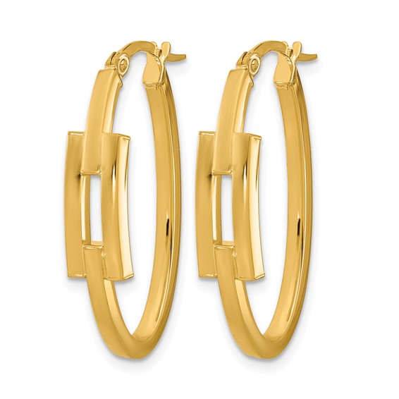 Leslie's Gold Polished Hoop Earrings