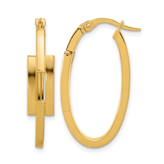 Leslie's Gold Polished Hoop Earrings