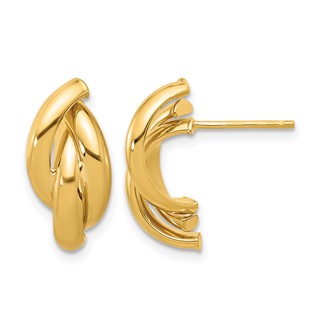 Leslie's Gold Polished Drop Earrings