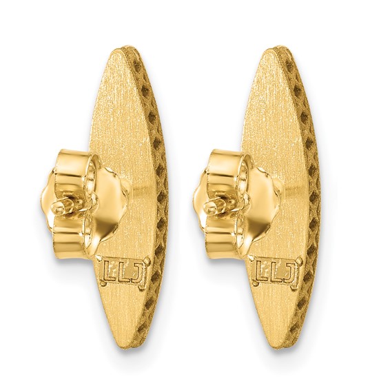 Leslie's 14K Polished Mother of Pearl Post Earrings