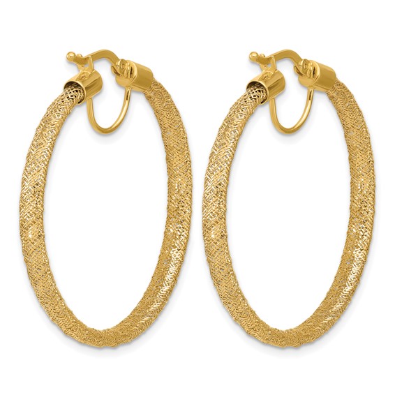 Leslie's Gold Mesh Hoop Earrings