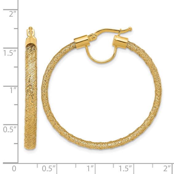 Leslie's Gold Mesh Hoop Earrings
