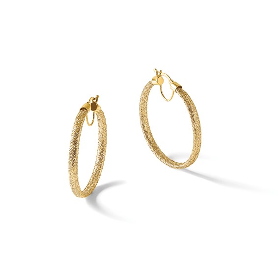 Leslie's Gold Mesh Hoop Earrings