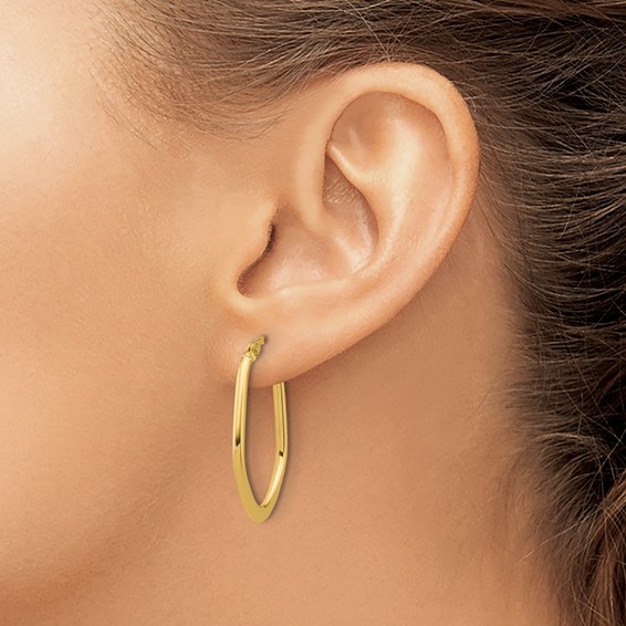 Leslie's Gold Polished Hoop Earrings