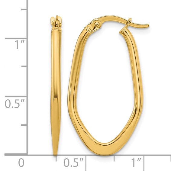 Leslie's Gold Polished Hoop Earrings