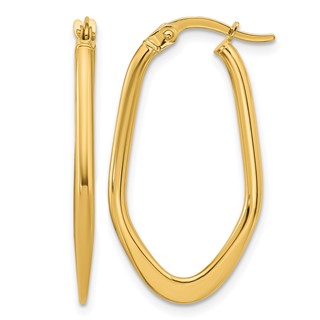 Leslie's Gold Polished Hoop Earrings