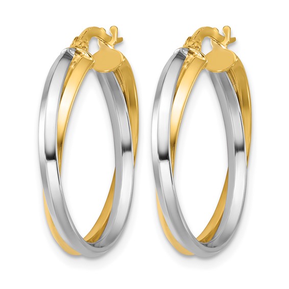 Leslie's Gold Intertwined Hoop Earrings