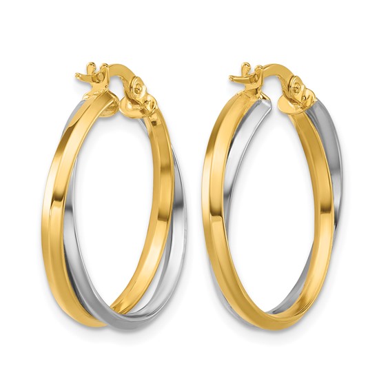 Leslie's Gold Intertwined Hoop Earrings