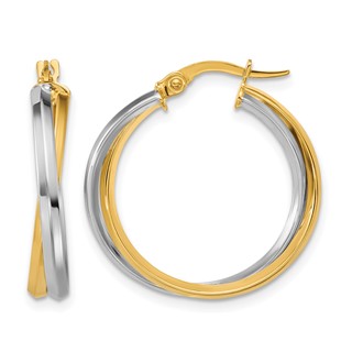 Leslie's Gold Intertwined Hoop Earrings