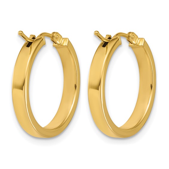 Leslie's Gold Polished Hoop Earrings