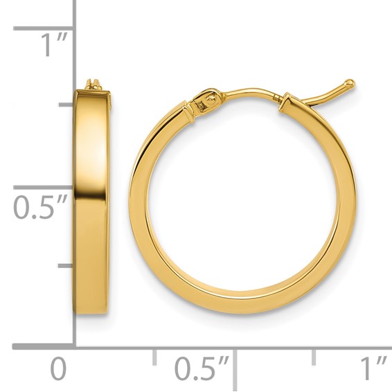 Leslie's Gold Polished Hoop Earrings