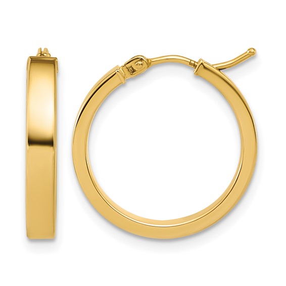 Leslie's Gold Polished Hoop Earrings