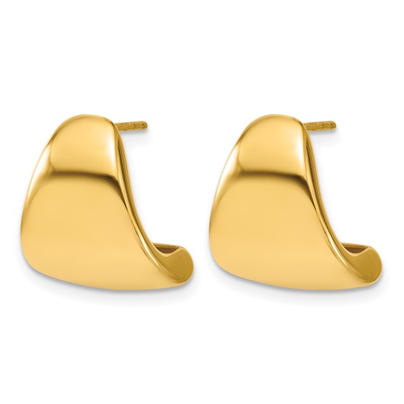 Leslie's 14K Polished Curve Post Earrings