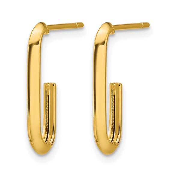 Leslie's Gold Polished Drop Earrings