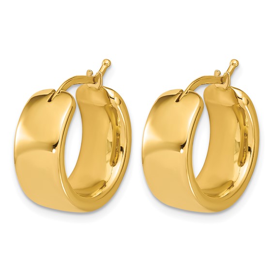 Leslie's Gold Polished Hoop Earrings