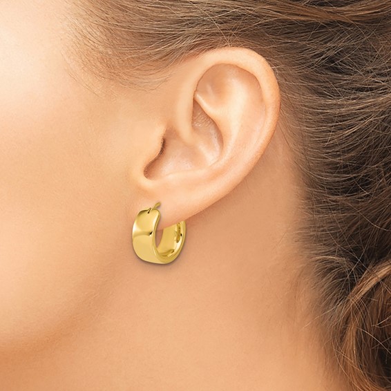 Leslie's Gold Polished Hoop Earrings