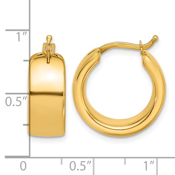 Leslie's Gold Polished Hoop Earrings