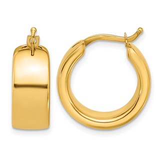 Leslie's Gold Polished Hoop Earrings