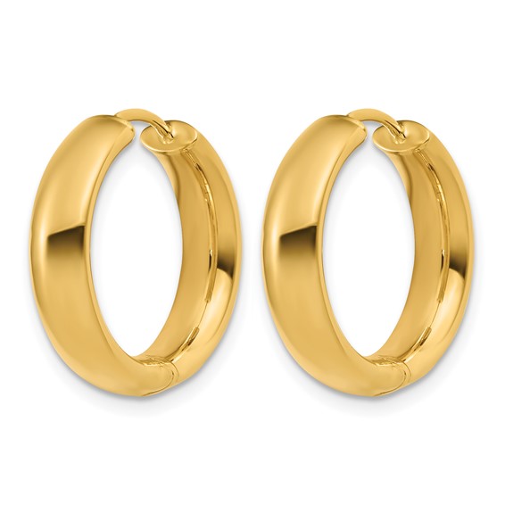 Leslie's 14K Polished Hinged Hoop Earrings