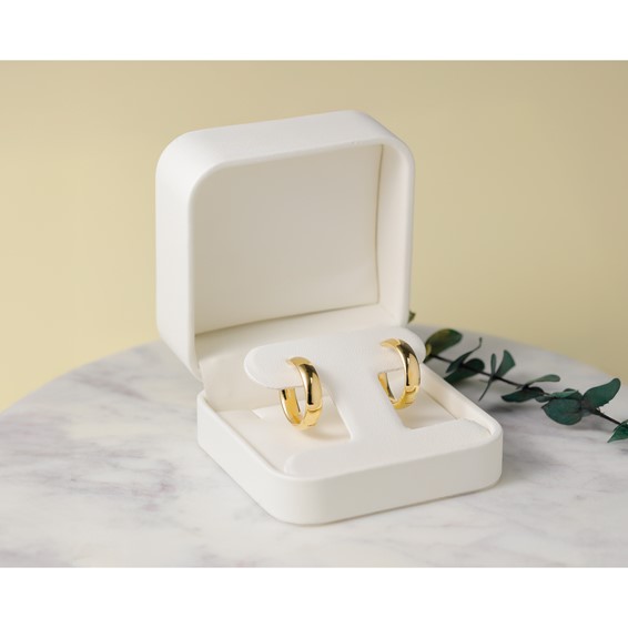 Leslie's 14K Polished Hinged Hoop Earrings