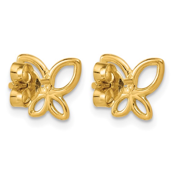 Leslie's 14K Polished Butterfly Post Earrings