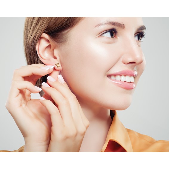 Leslie's 14K Polished Butterfly Post Earrings