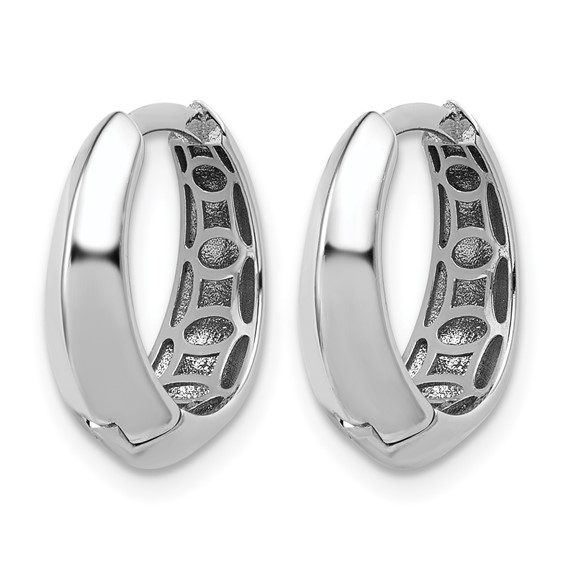 Leslie's Gold Polished Hinged Hoop Earrings