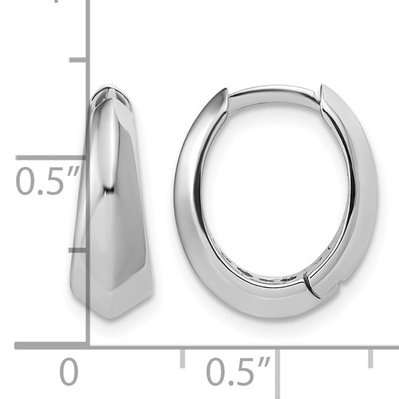 Leslie's Gold Polished Hinged Hoop Earrings